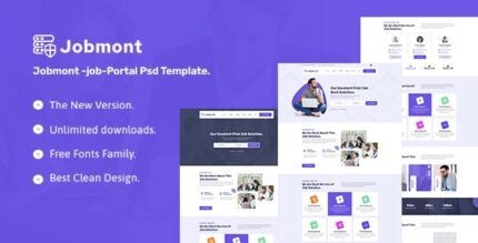 Jobmont Job Portal Psd Template