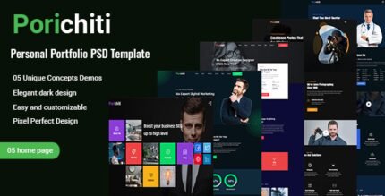 Porichiti Personal Portfolio PSD Template