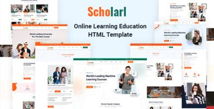 Scholarl Online Learning Education HTML Template