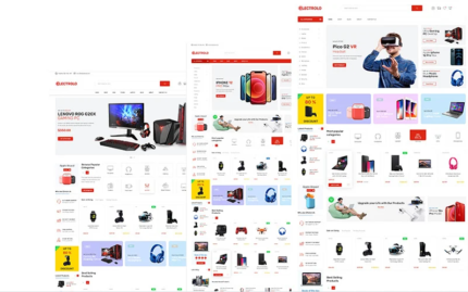 Electrolo - Electronics eCommerce XD Template UI Elements