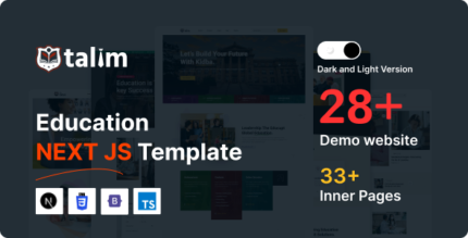 Education Nextjs Template | Education - Talim