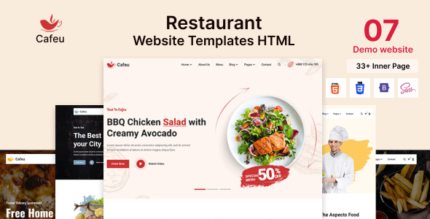 Food and Restaurant HTML Template Cafeu