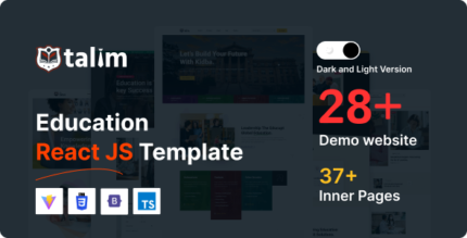 Education Reactjs Template | Education - Talim