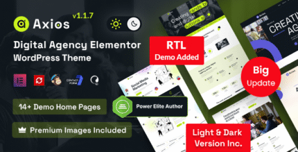 Axios – Digital Agency WordPress Theme