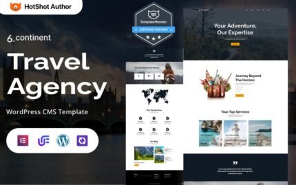 6th Continent – Modern Travel Agency WordPress Elementor Theme