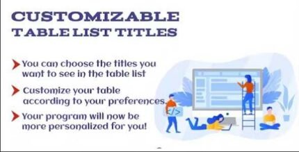 Adjustable Table List Headings For PerfexCRM