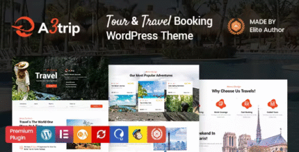 A3trip – Tours & Travels WordPress Theme