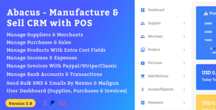 Abacus – Manufacture & Sale CRM with POS