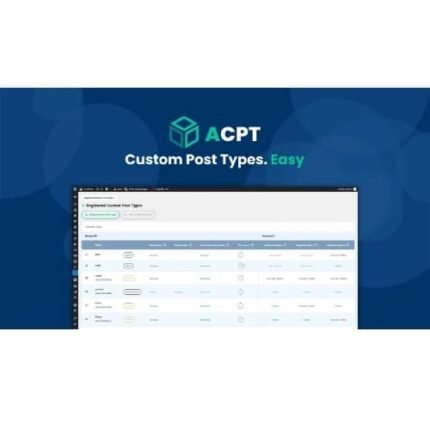 ACPT – Custom post types plugin for WordPress