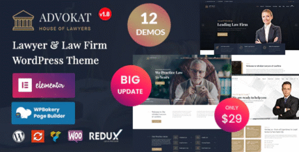 Advokat – Lawyer & Law Firm WordPress Theme