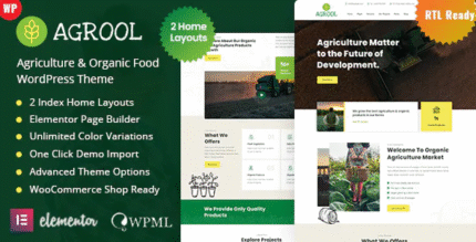 Agrool – Agriculture & Organic Food WordPress Theme