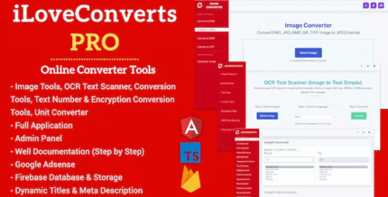 [All in One] iLoveConverts PRO – Online Converter Tools Full Production Ready App with Admin Panel