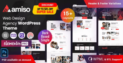 Amiso – Web Design Agency WordPress Theme