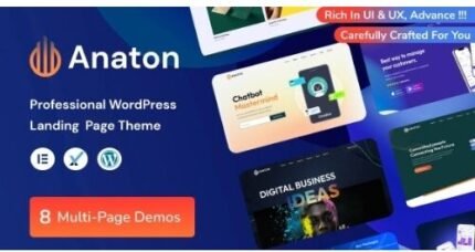 Anaton – SaaS Landing Page WordPress Theme