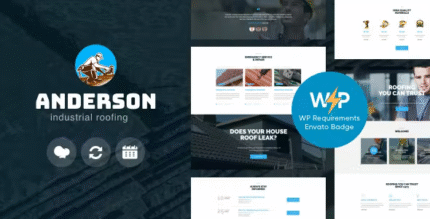 Anderson – Industrial Roofing Services Construction WordPress Theme