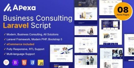 Apexa – Multi-Purpose Business Consulting Laravel Script