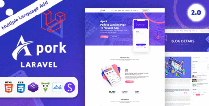 Apork – URL Shortener, vCard Builder, Ecommerce & Product Landing Business CMS