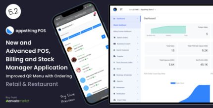 Appsthing POS – Multi Store Retail & Restaurant Point of Sale, Billing & Stock Manager Application