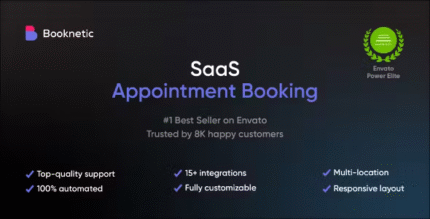 Booknetic – Appointment Booking & Appointment Scheduling & Calendar reservation [SaaS]