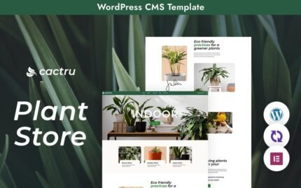 “Cactrus” WordPress Theme – A Unique Plant Studio Experience