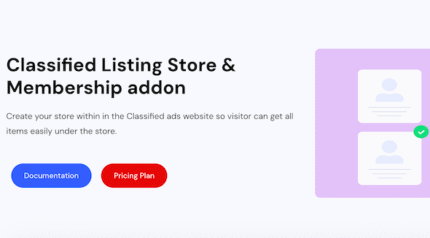 Classified Listing Store & Membership Add-ons