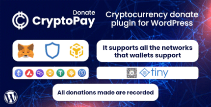 CryptoPay Donate – Cryptocurrency donate plugin for WordPress