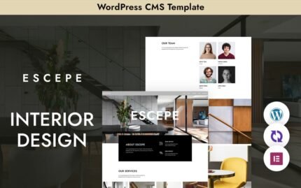 “Escepe” WordPress Theme for Interior Studios